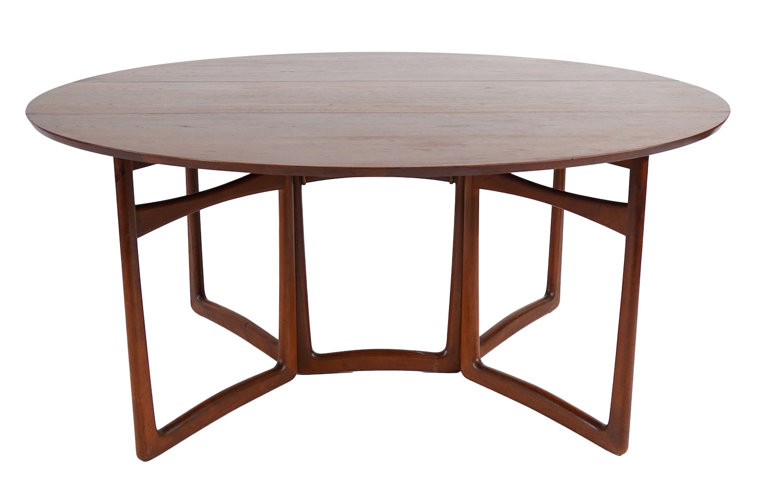 Peter Hvidt (Danish, 1916–1986) and Orla Mølgaard-Nielsen (Danish, 1907–1993) for France & Søn: A Model No. 20/59 teak drop leaf dining table